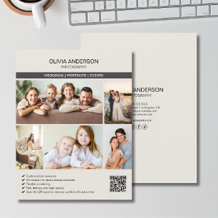 Benutzerdefinierte Fotogalerie Fotografen-Geschäft Flyer