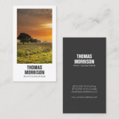 Benutzerdefinierte Fotografie-Visitenkarte Visitenkarte (Vorne/Hinten)