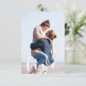 Benutzerdefinierte Fotokarte | Liebe-Skript erstel Dankeskarte (Stehend Vorderseite)