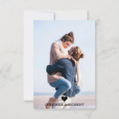 Benutzerdefinierte Fotokarte | Liebe-Skript erstel Dankeskarte (Rückseite)