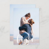 Benutzerdefinierte Fotokarte | Liebe-Skript erstel Dankeskarte (Vorne/Hinten)