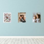Benutzerdefinierte Fotokopplungsfamilie Bilderwand Sets (Holzboden)