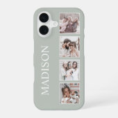 Benutzerdefinierte Fotolage Personalisierte Bildfl iPhone 16 Hülle (Rückseite)