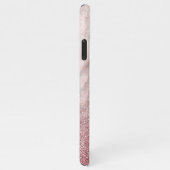 Benutzerdefinierte Fotomaterial-Collage im rosa Mu iPhone Hülle (Rechte Seite)