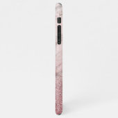 Benutzerdefinierte Fotomaterial-Collage im rosa Mu iPhone Hülle (Linke Seite)