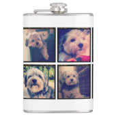 Benutzerdefinierte Fotomaterial mit quadratischen Flachmann (Vorderseite)