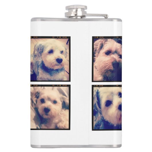 Benutzerdefinierte Fotomaterial mit quadratischen Flachmann (Rückseite)