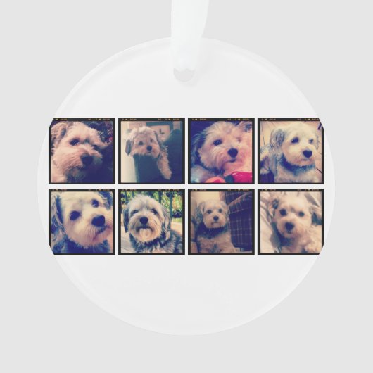 Benutzerdefinierte Fotomaterial mit quadratischen  Ornament (Vorderseite)