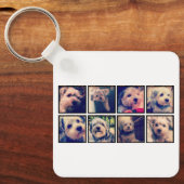 Benutzerdefinierte Fotomaterial mit quadratischen Schlüsselanhänger (Vorderseite)