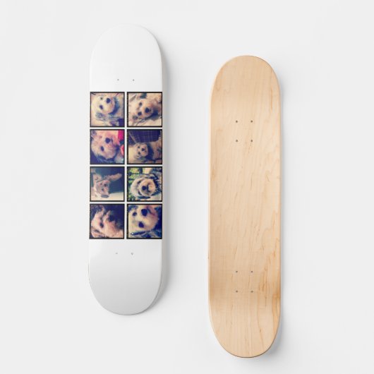 Benutzerdefinierte Fotomaterial mit quadratischen  Skateboard (Vorderseite)