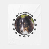 Benutzerdefinierte Fotoplatte für Begleiter mit Pa Fleecedecke (Vorderseite)