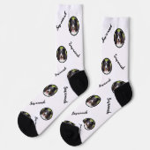 Benutzerdefinierte Fotoplatte mit beliebigem weiße Socken (Linkes Detail)