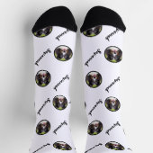 Benutzerdefinierte Fotoplatte mit beliebigem weiße Socken (Oben)