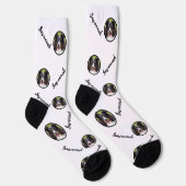 Benutzerdefinierte Fotoplatte mit beliebigem weiße Socken (Rechts)