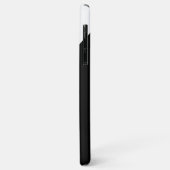 Benutzerdefinierte Fotos auf geometrisch Schwarz u Case-Mate iPhone Hülle (Hinten/Links)