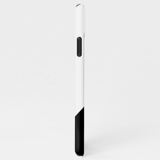 Benutzerdefinierte Fotos auf geometrisch Schwarz u iPhone Hülle (Rechte Seite)