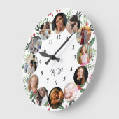 Benutzerdefinierte Fotos Collage Uhr | Geschenk fü (Winkel)
