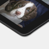 Benutzerdefinierte Fotos für braune und weiße Hund Schreibtischunterlage (Ecke)