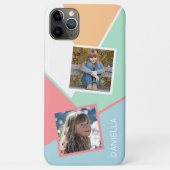 Benutzerdefinierte Fotos für geometrische Mosaikmu Case-Mate iPhone Hülle (Rückseite)