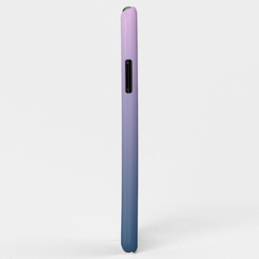 Benutzerdefinierte Fotos für Ombre Rosa Dunkelblau Case-Mate iPhone Hülle (Hinten/Rechts)