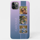 Benutzerdefinierte Fotos für Ombre Rosa Dunkelblau Case-Mate iPhone Hülle (Rückseite)