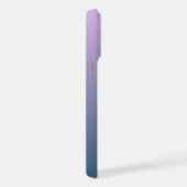 Benutzerdefinierte Fotos für Ombre Rosa Dunkelblau iPhone Hülle (Rechte Seite)