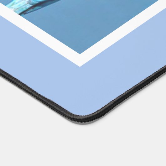 Benutzerdefinierte Fotos für Vögel und Monogramm f Schreibtischunterlage (Ecke)