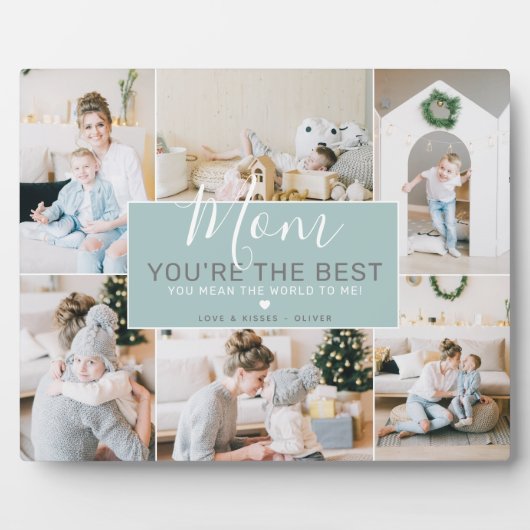 Benutzerdefinierte Fotos Mama Sie sind die beste | Fotoplatte (Vorderseite)