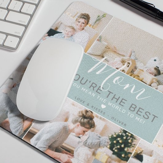 Benutzerdefinierte Fotos Mama Sie sind die beste | Mousepad