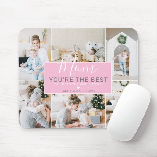 Benutzerdefinierte Fotos Mama Sie sind die beste | Mousepad (Mit Mouse)