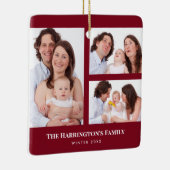 Benutzerdefinierte Fotos mit 3 Abschnitten Collage Keramikornament (Rechts)