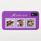 Benutzerdefinierte Fotos, Name und Farbtelefonfäll Case-Mate iPhone Hülle (Rückseite (Horizontal))