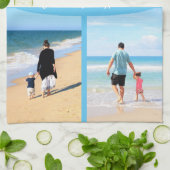 Benutzerdefinierte Fotos Textküche Handtuch Ihr Fa (Gefaltet)