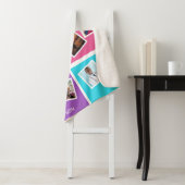 Benutzerdefinierte Fotos und Name farbig Sherpadecke (Beispiel)