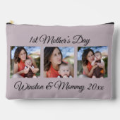 Benutzerdefinierte Fotos und Text zum ersten Mutte Zubehörtasche (Vorderseite)