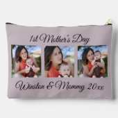 Benutzerdefinierte Fotos und Text zum ersten Mutte Zubehörtasche (Rückseite)