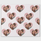 Benutzerdefinierte Fotos Valentinstag Geschenkpapi Geschenkpapier (Flach)
