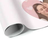Benutzerdefinierte Fotos Valentinstag Geschenkpapi Geschenkpapier (Rolleneckpunkt)