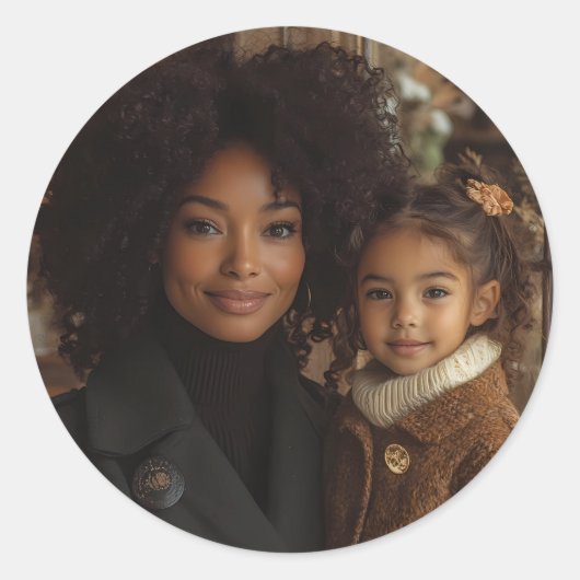 Benutzerdefinierte Fotosticker Runder Aufkleber (Vorderseite)