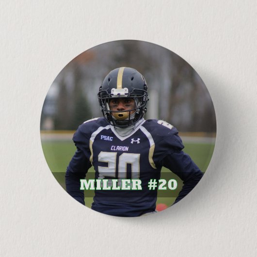 Benutzerdefinierte Fototaste Sport / Stift Fußball Button (Vorderseite)