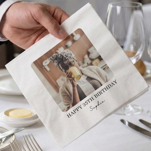 Benutzerdefinierte Fototücher, Personalisierte Geb Serviette