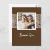Benutzerdefinierte Fotovorlage Dankeschön Karte (Vorne/Hinten)