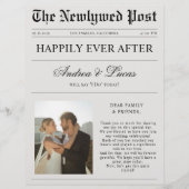 Benutzerdefinierte Fotozeitung & Hochzeitsprogramm (Vorne)