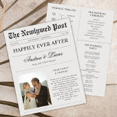 Benutzerdefinierte Fotozeitung & Hochzeitsprogramm
