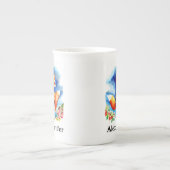 Benutzerdefinierte Fox-Doppelnamen Personalisiert Porzellantasse (Vorderseite)