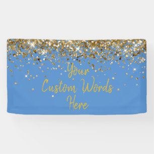 Benutzerdefinierte Französisch Blau Gold individue Banner