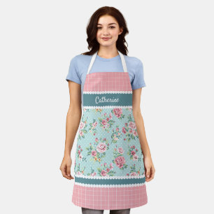Benutzerdefinierte französische pastellfarbene tea schürze