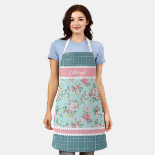 Benutzerdefinierte französische pastellfarbene tea schürze