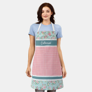 Benutzerdefinierte französische pastellfarbene tea schürze