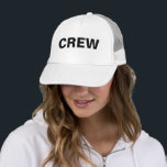 Benutzerdefinierte Frauen Mens Crew Big Text Fett  Truckerkappe<br><div class="desc">Maßgeschneiderter großer,  feiner Schriftart Text Elegant Moderne Vorlage Erstellen Sie Ihre eigenen Upload Image Logo Foto Hats & Caps / Baseball & Trucker Hats / White Crew Trucker Hat für Männer & Frauen.</div>